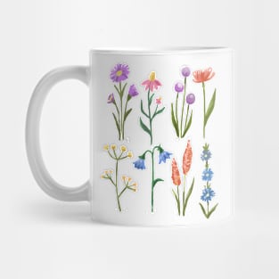 Flowers Chalk Hand drawn Mug